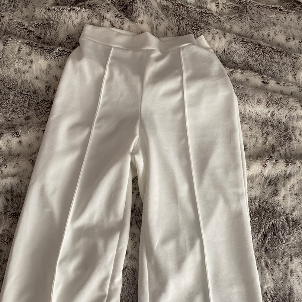 White fashion nova dress pants
